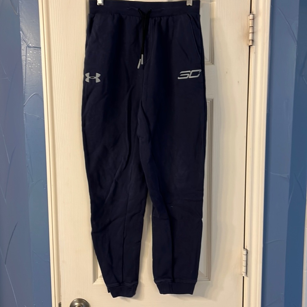 Boys navy joggers - SC under armour